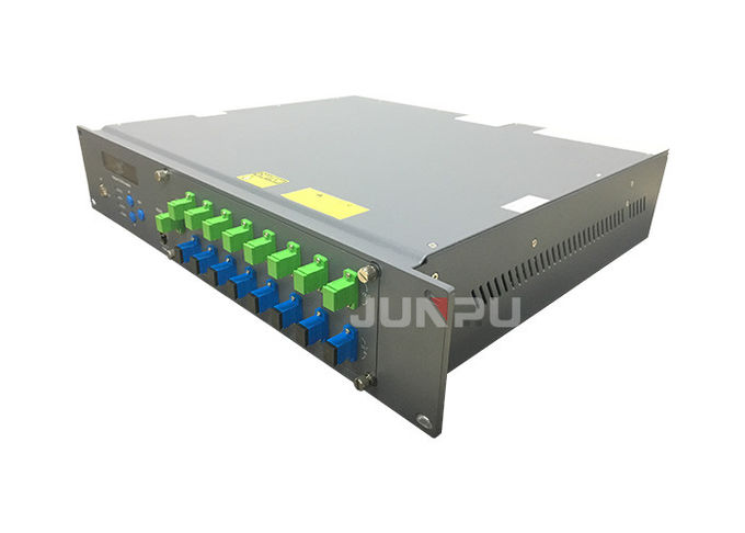 Junpu Pon Edfa Wdm 1550 8 پورت Combiner 17dbm هر دستگاه فیبر نوری پورت 2