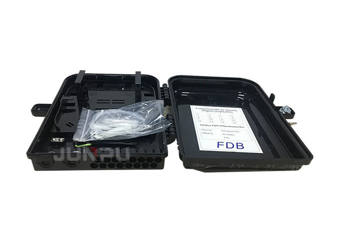 Wall Black Outdoor Fiber Optic Distribution Box IP65 witj sc آداپتور 0