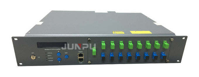 Junpu Pon Edfa Wdm 1550 8 پورت Combiner 17dbm هر دستگاه فیبر نوری پورت 1