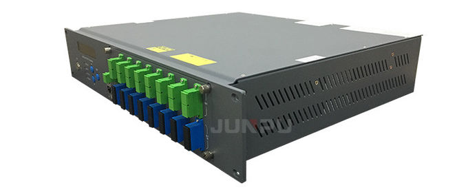 Junpu Pon Edfa Wdm 1550 8 پورت Combiner 17dbm هر دستگاه فیبر نوری پورت 7