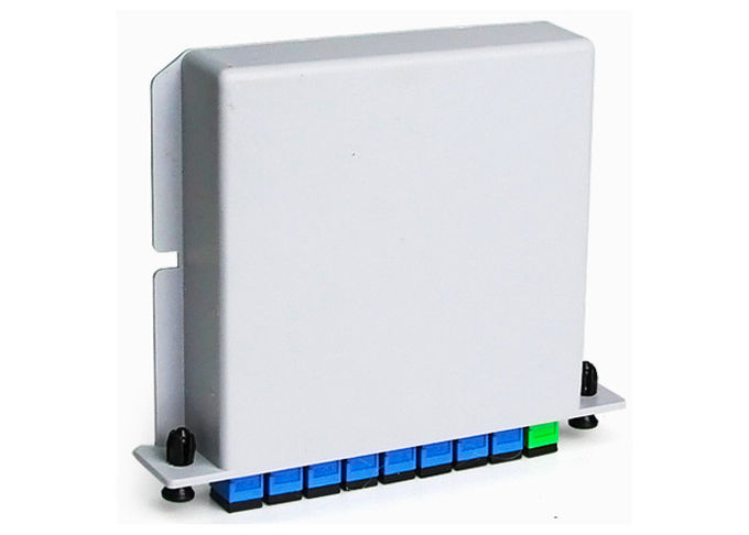 تقسیم کننده PLC کاست فیبر نوری 1x8 SC UPC در جعبه فیبر نوری 2