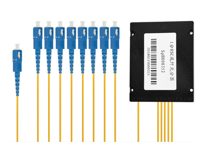 کابل اسپلیتر فیبر نوری نوع SC 1x8 قیمت کارخانه برای FTTH 1M 1