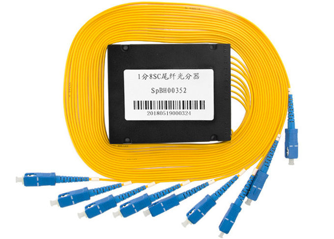 کابل اسپلیتر فیبر نوری نوع SC 1x8 قیمت کارخانه برای FTTH 1M 0