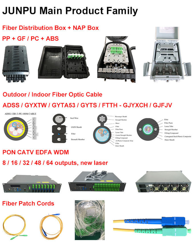 تولید کنندگان کارخانه Outdoor 2 Cores-144 Cores FTTH ADSS فیبر نوری Drop Cable 6