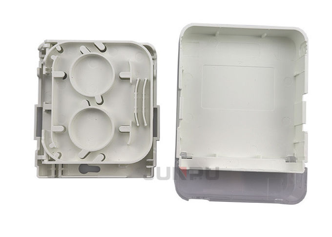درپوش شفاف گرد و غبار Ftth جعبه پایانه فیبر نوری PC ABS رنگ سفید 1